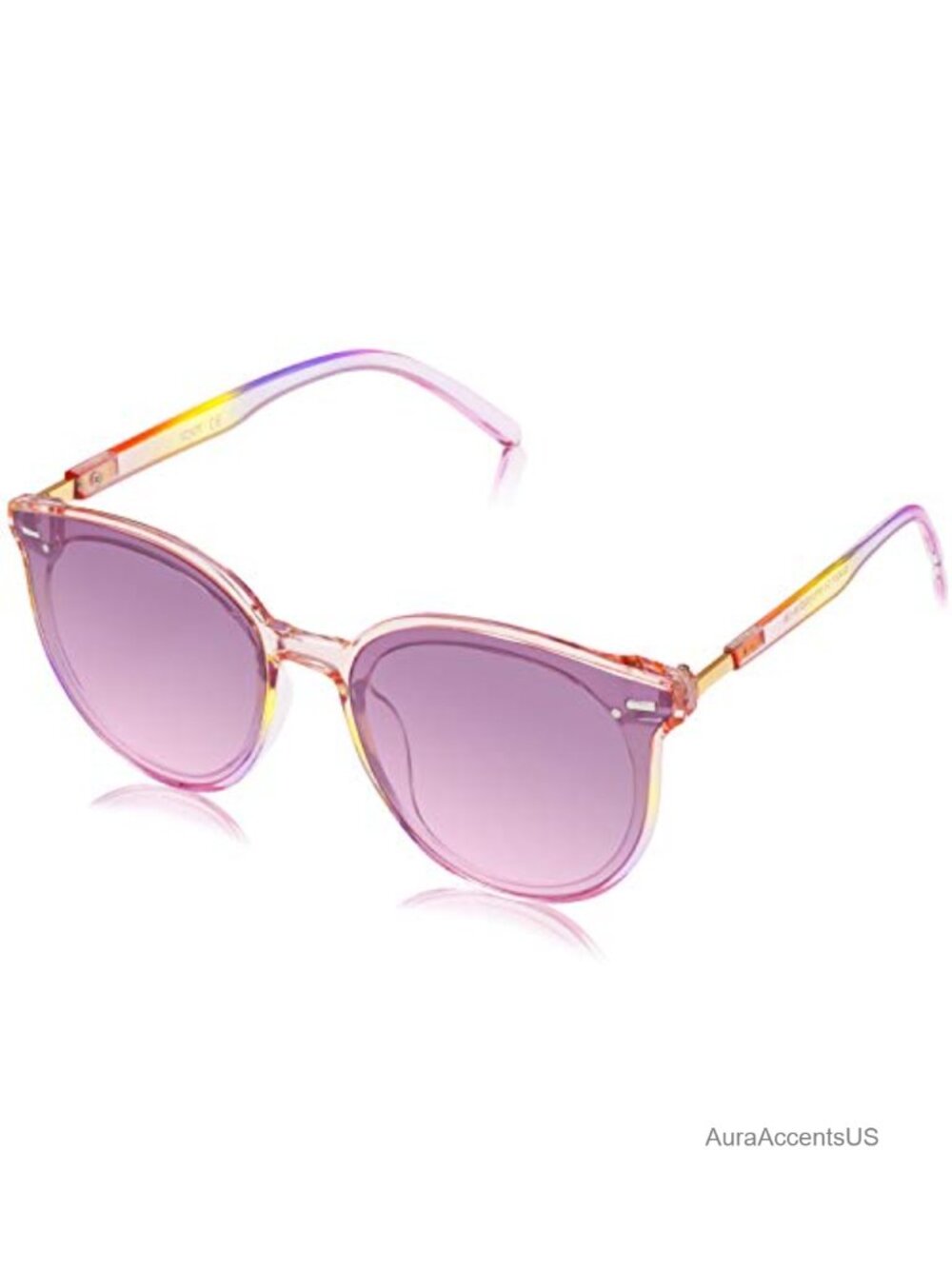 Retro Vintage Round Sunglasses UV400 Anti-Glare Plastic Frames